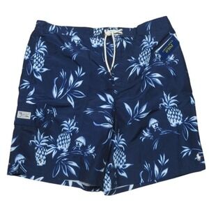 Polo Ralph‎ Lauren Mens Small Navy Blue White Pony Swim Shorts Board Shorts NWT